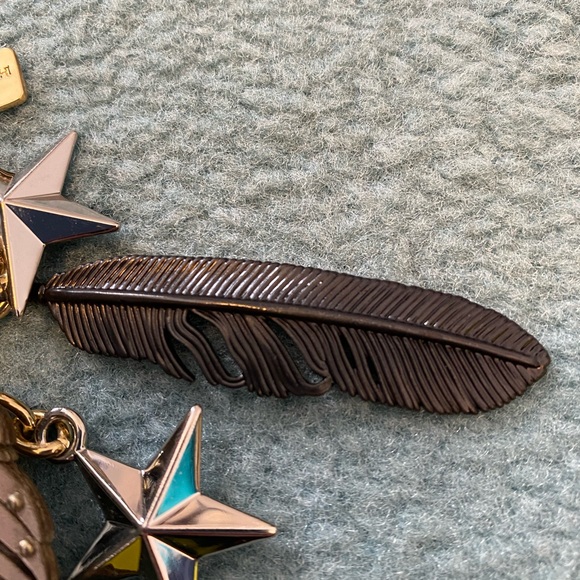 Coach Feather Star Gold Keychain with Stars - Picture 5 of 7